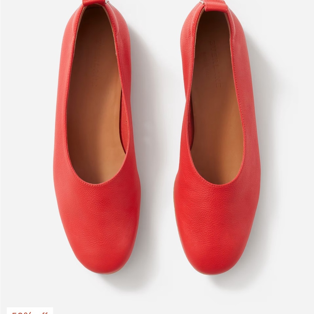 Red Everlane Day Glove Flats